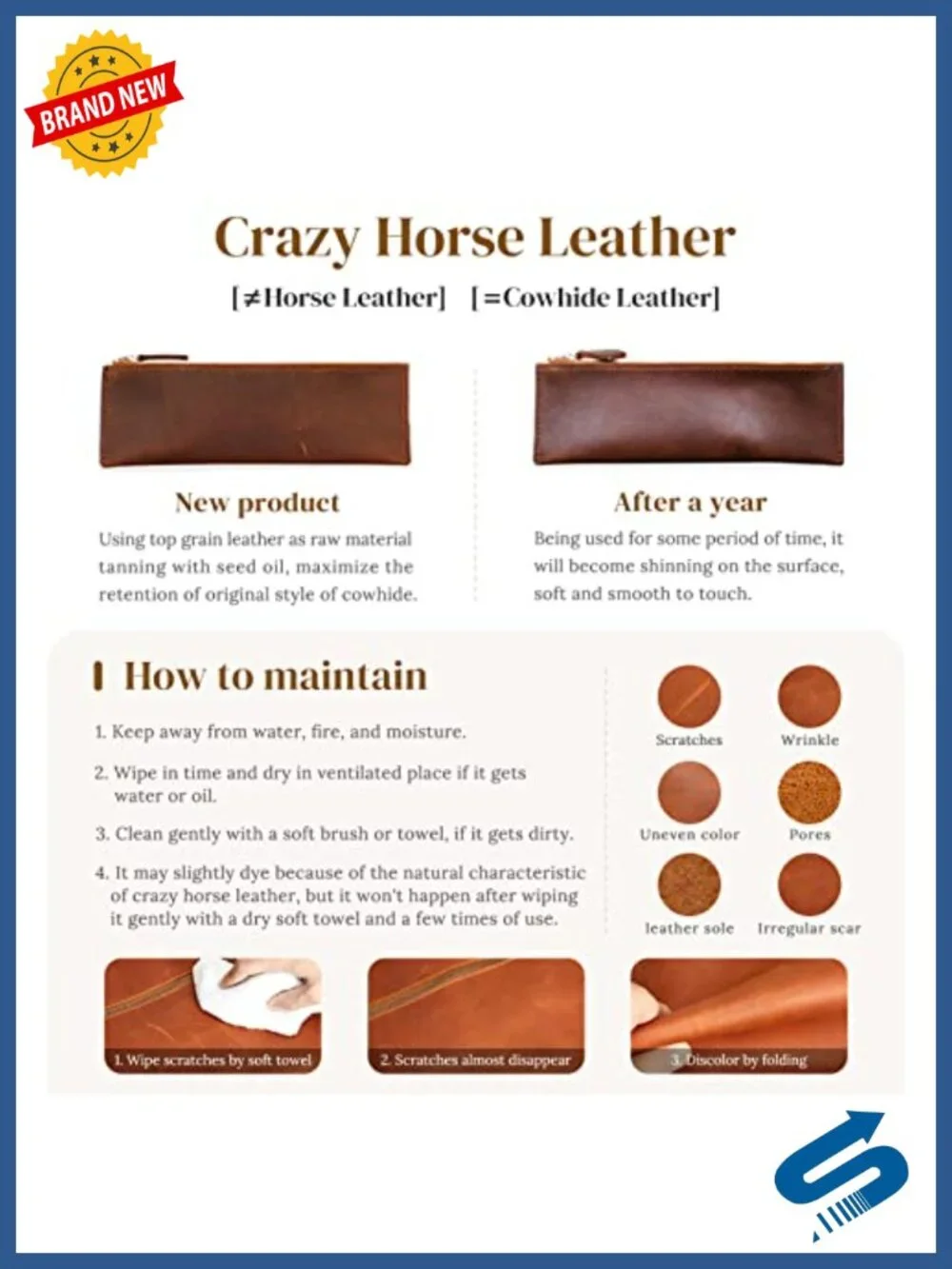 Genuine Leather Backpack Purse for Women Men Travel Daypack Laptop